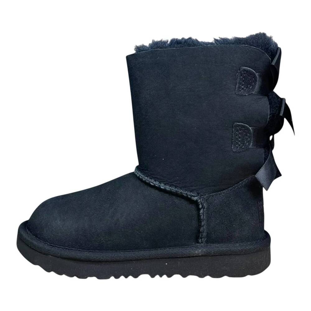 NEW UGG toddler b kid's bailey bow ii boot in black